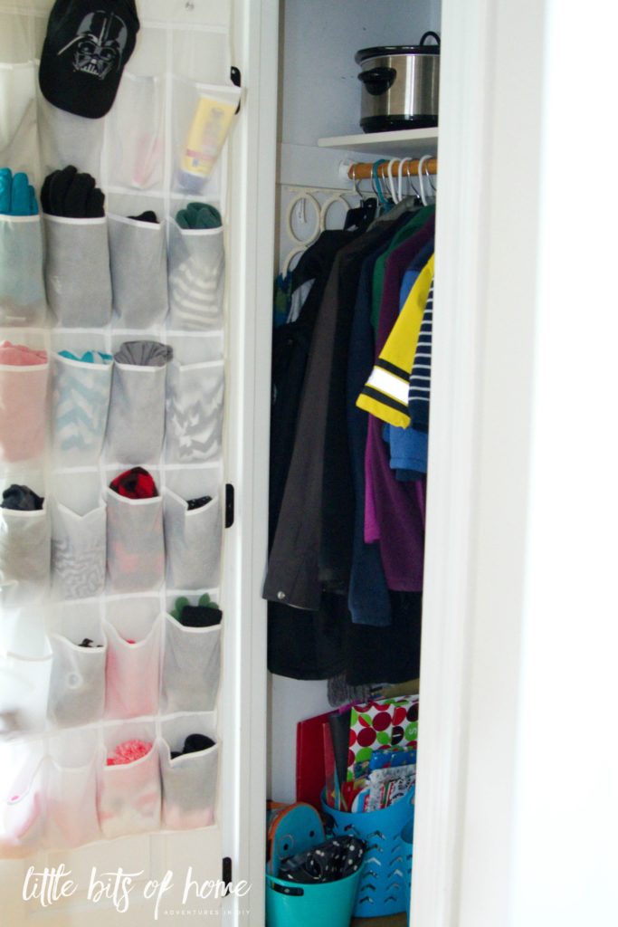 coat closet organization