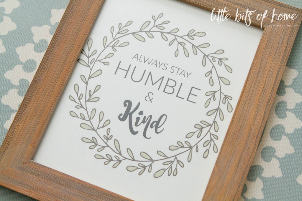 humble and kind printable