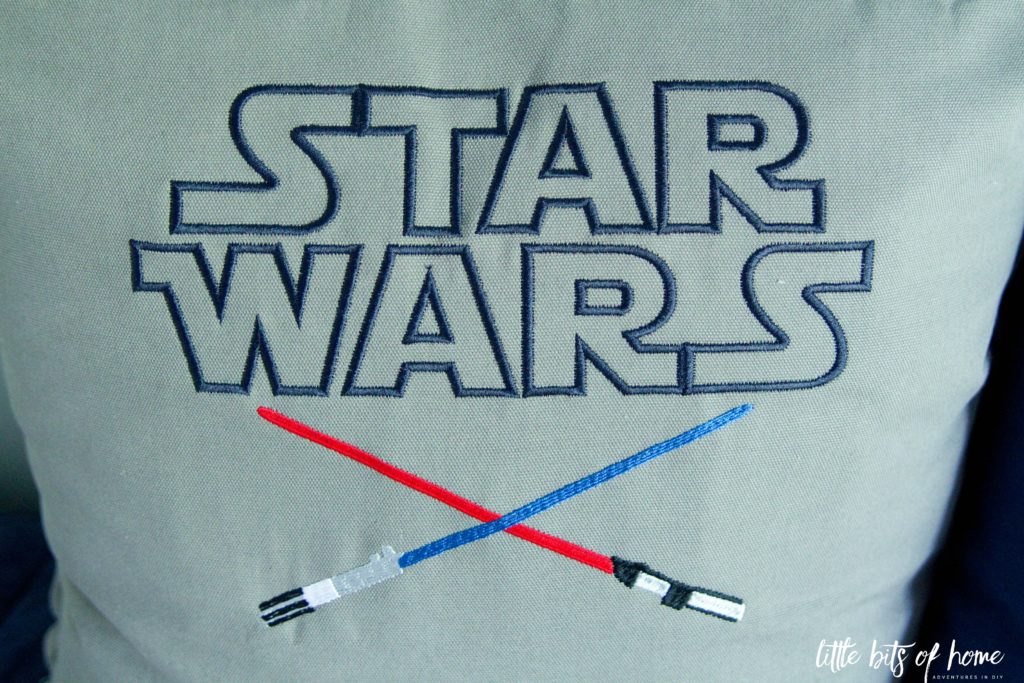 star wars pillow lightsaber