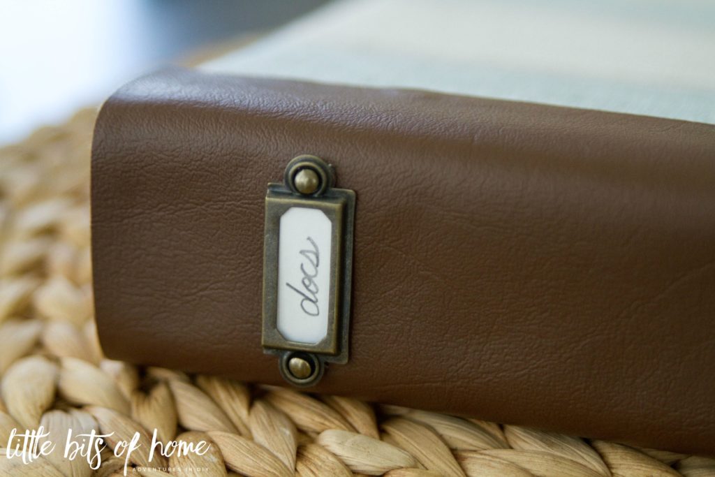 diy leather spined binder