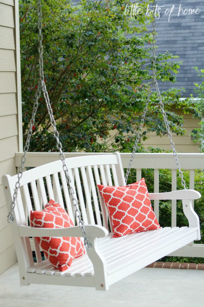 front porch swing little bits of home