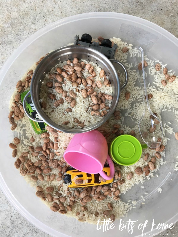 rice and beans sensory activity 2