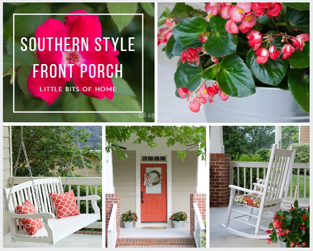 southern style front porch little bits of home