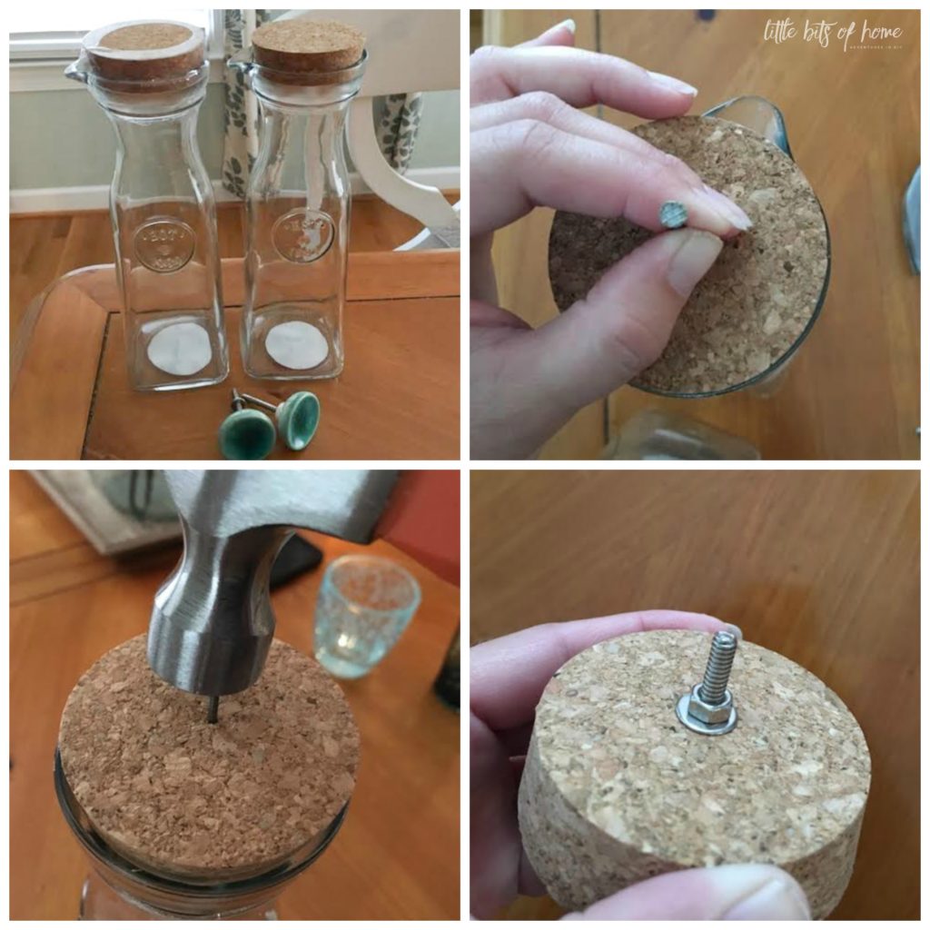 Laundry Room Makeover. Glass jar to hold laundry detergent. - The Modest Mom