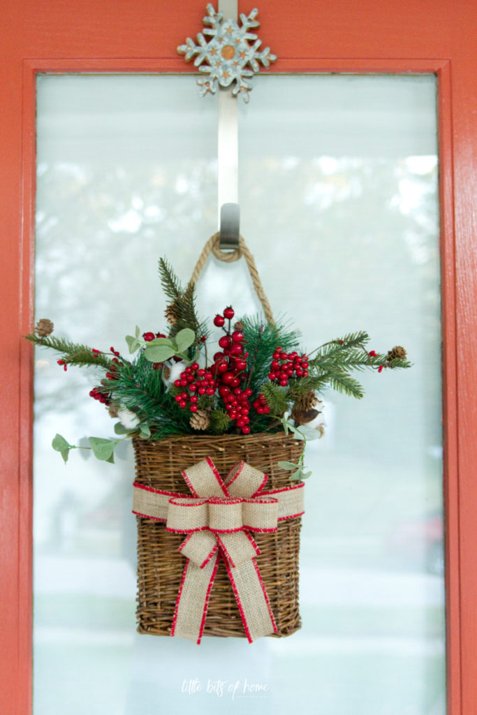How to make an Easy DIY Flower Basket for your Front Door