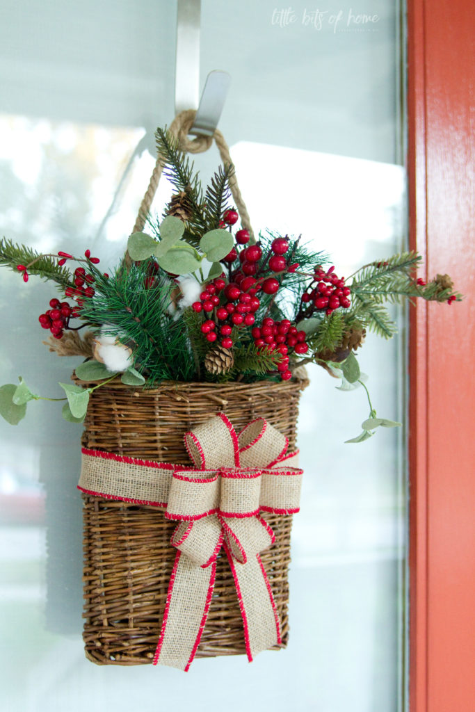 Easy DIY Hanging Door Basket 