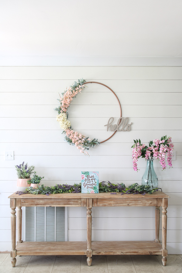 Easy DIY Hoop Christmas Wreath - Sincerely, Sara D.