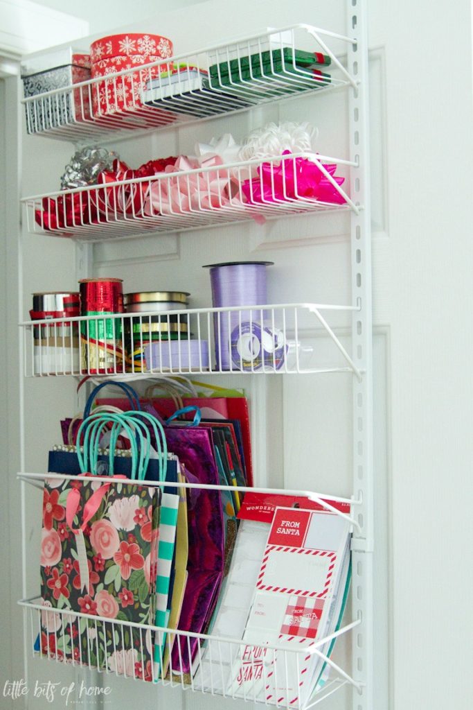 Wrapping Paper Storage Hack