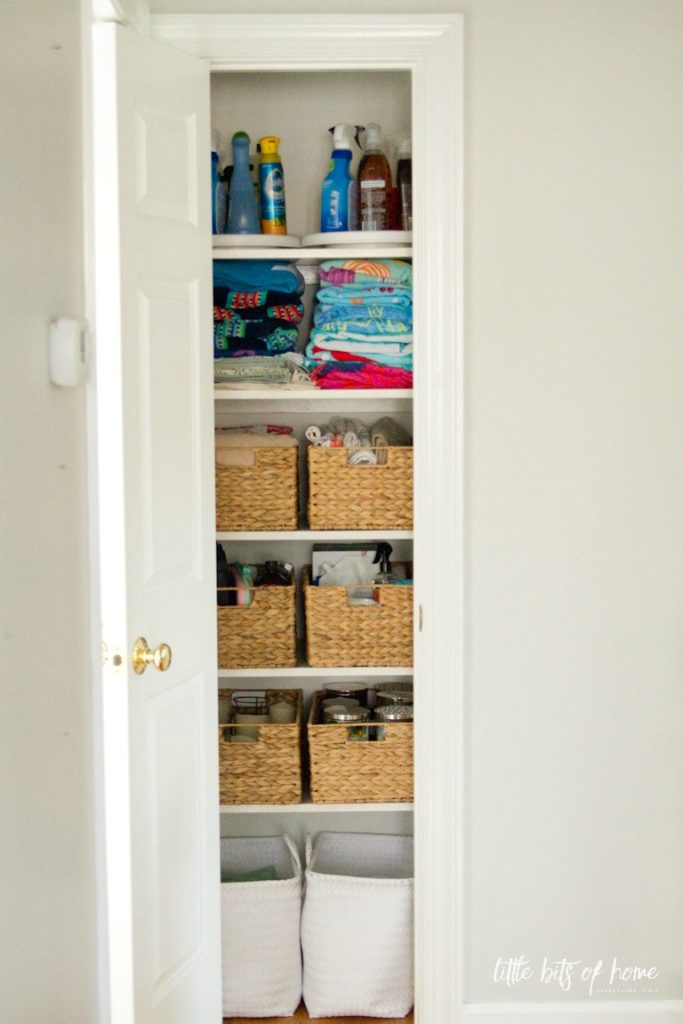 Linen Closet Organization