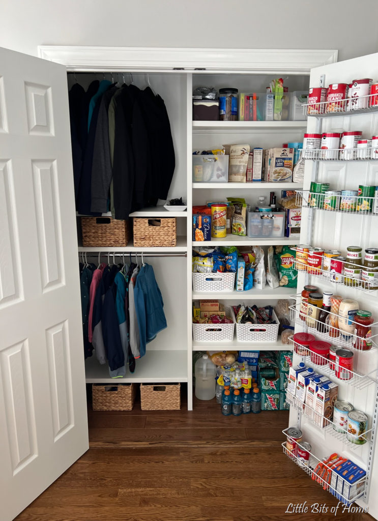 Coat Closet to Kitchen Pantry Reveal 