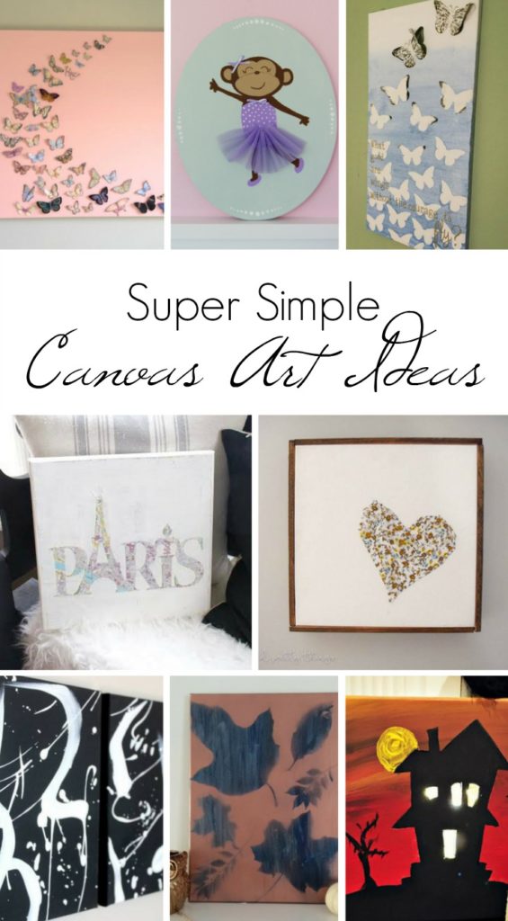 Canvas art ideas that are super simple for the Create with Me challenge
