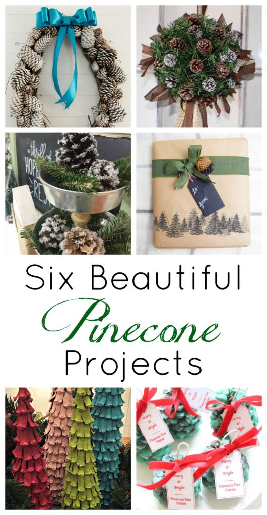Get creative with pinecones this holiday season with these six beautiful pinecone projects.