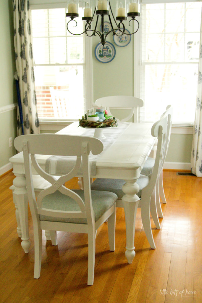 White Dining Table Makeover, How To Refinish A Laminate Dining Room Table